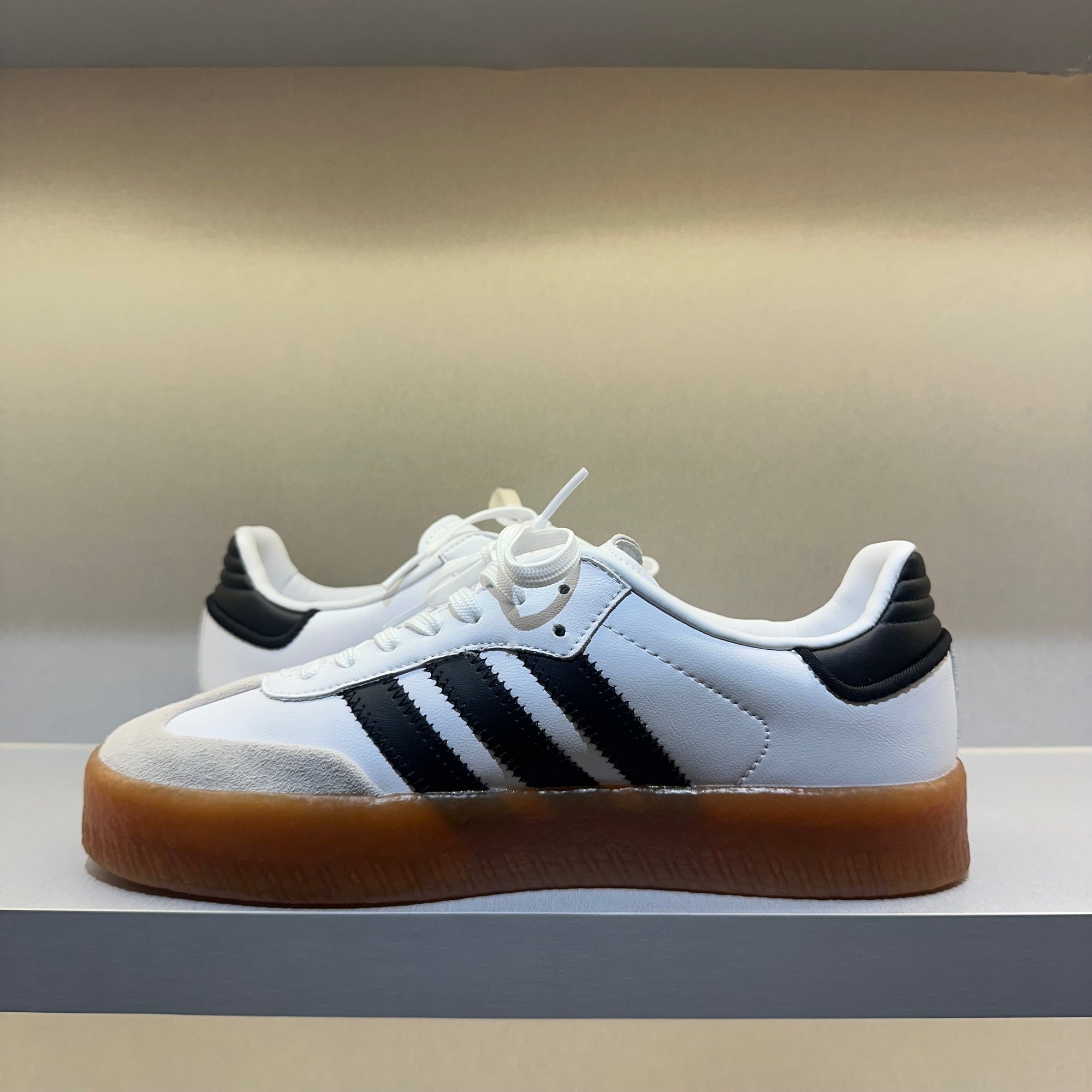Adidas Sambae White Metallic Gold (Pronta Entrega)